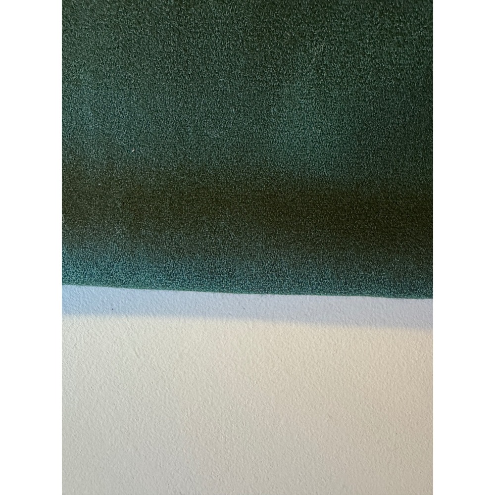 Wool Fabric Textile Unisex 68x60 Forest Green 100% Wool Heavyweight Solid